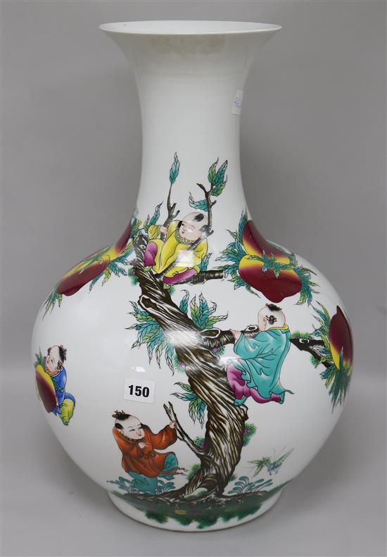 A Chinese baluster vase H.56cm